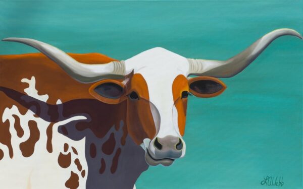 A longhorn cattle named Henry