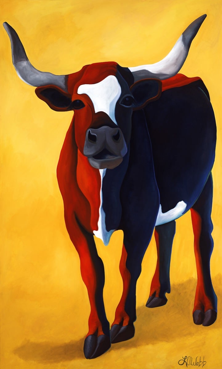 A longhorn cattle