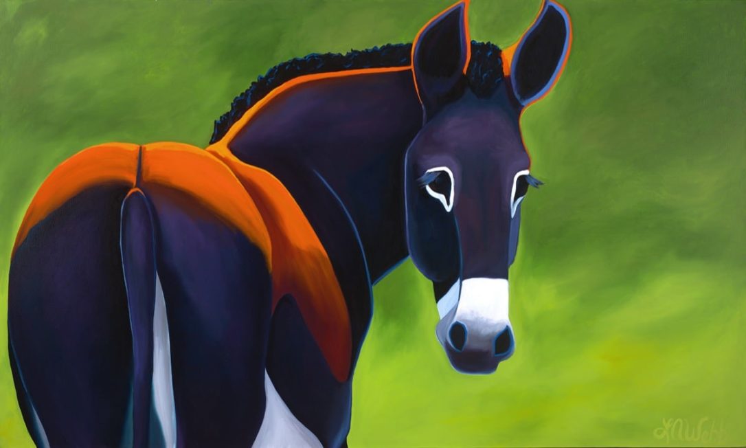 A mule named Maggie.