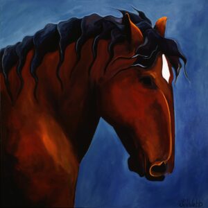 The side of a horse's head